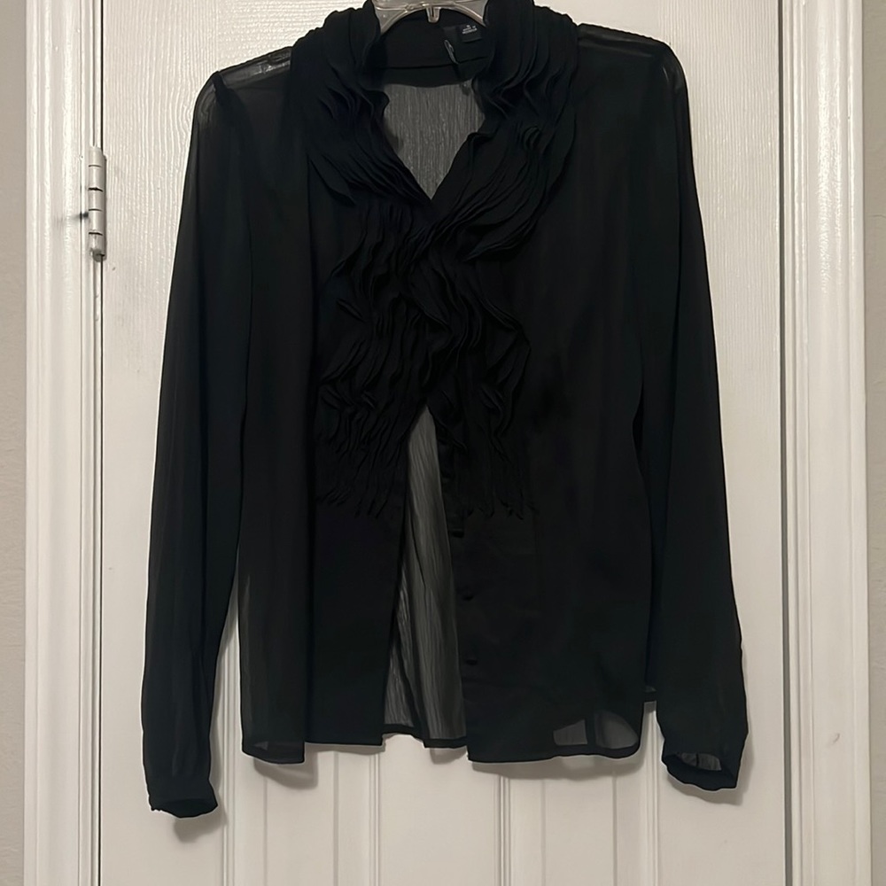 Black sheer top